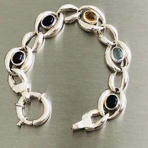 925 Silver and Multicolor Bracelet